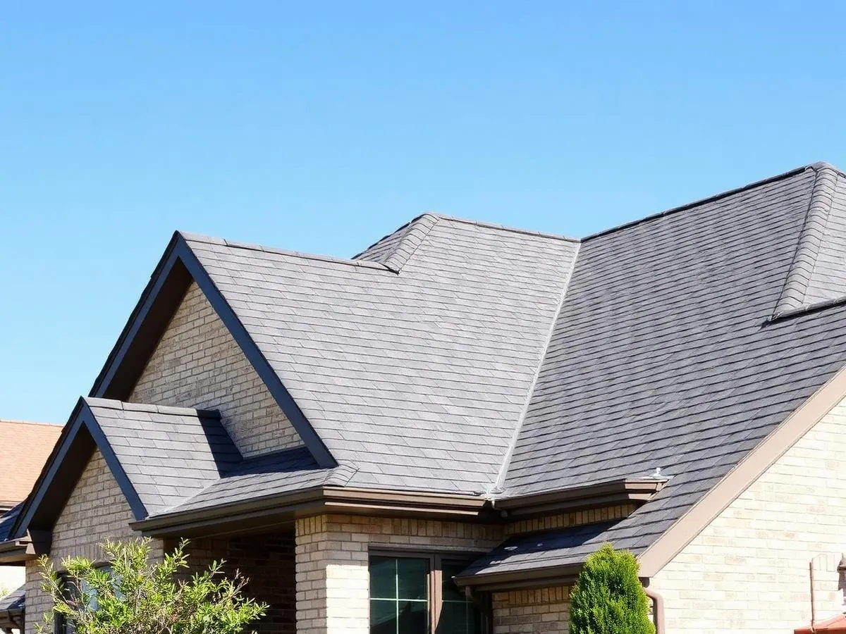 After: Storm-worn roof example